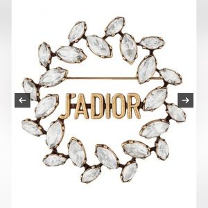 COPY - J’adior Dior brooch with laurel and crystals